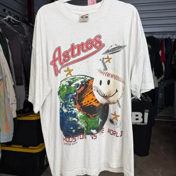 Rare Houston Astros T Shirts Travis Scott RARE Houston Astro - Main Image